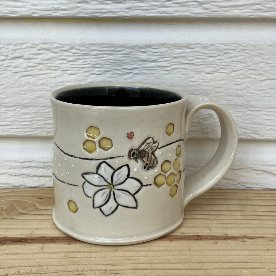 Honey Bee and Magnolia Mug